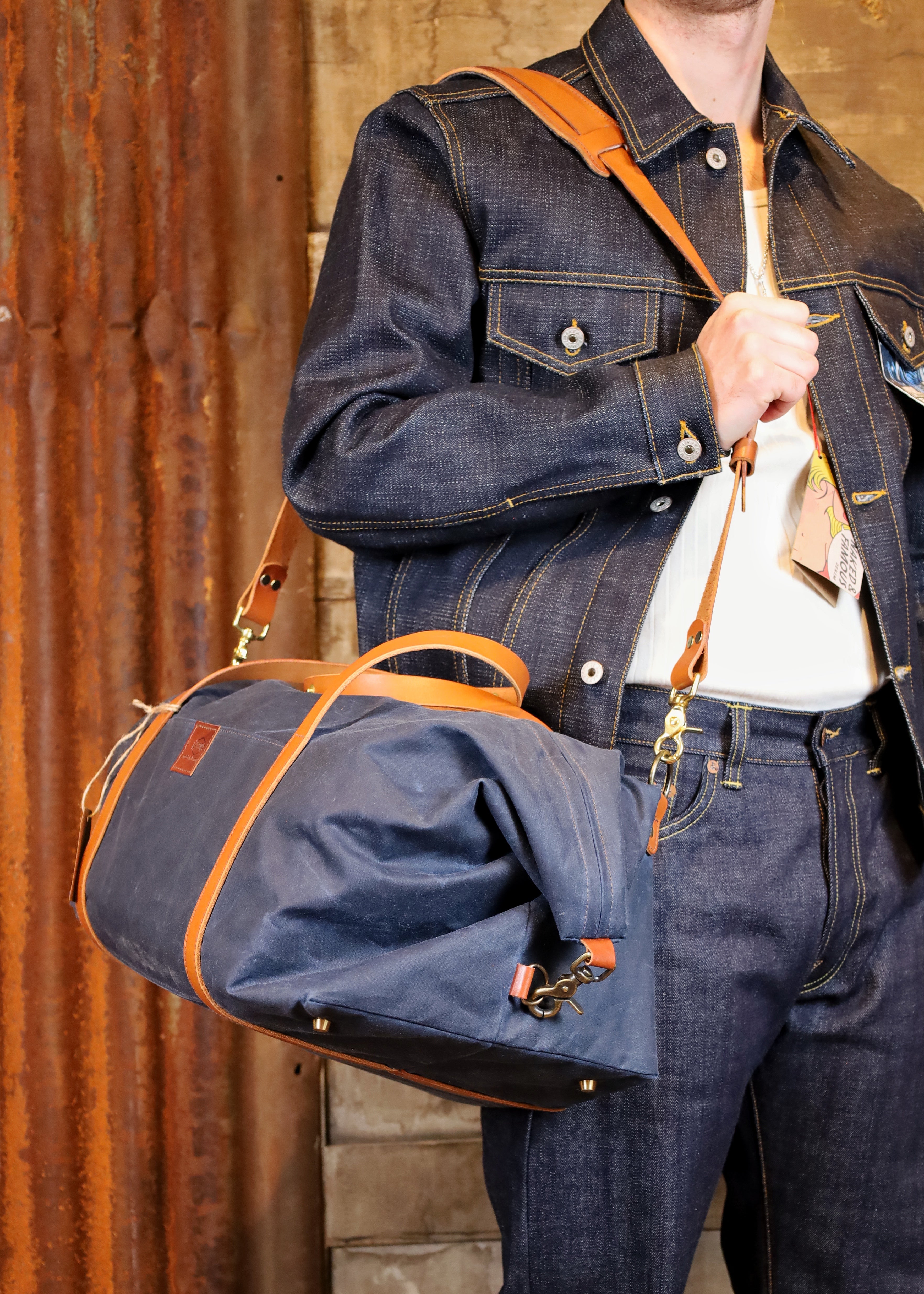 Weekender Waxed Cotton Navy