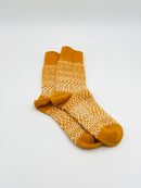 Wool Jacquard Socks Lantern Orange