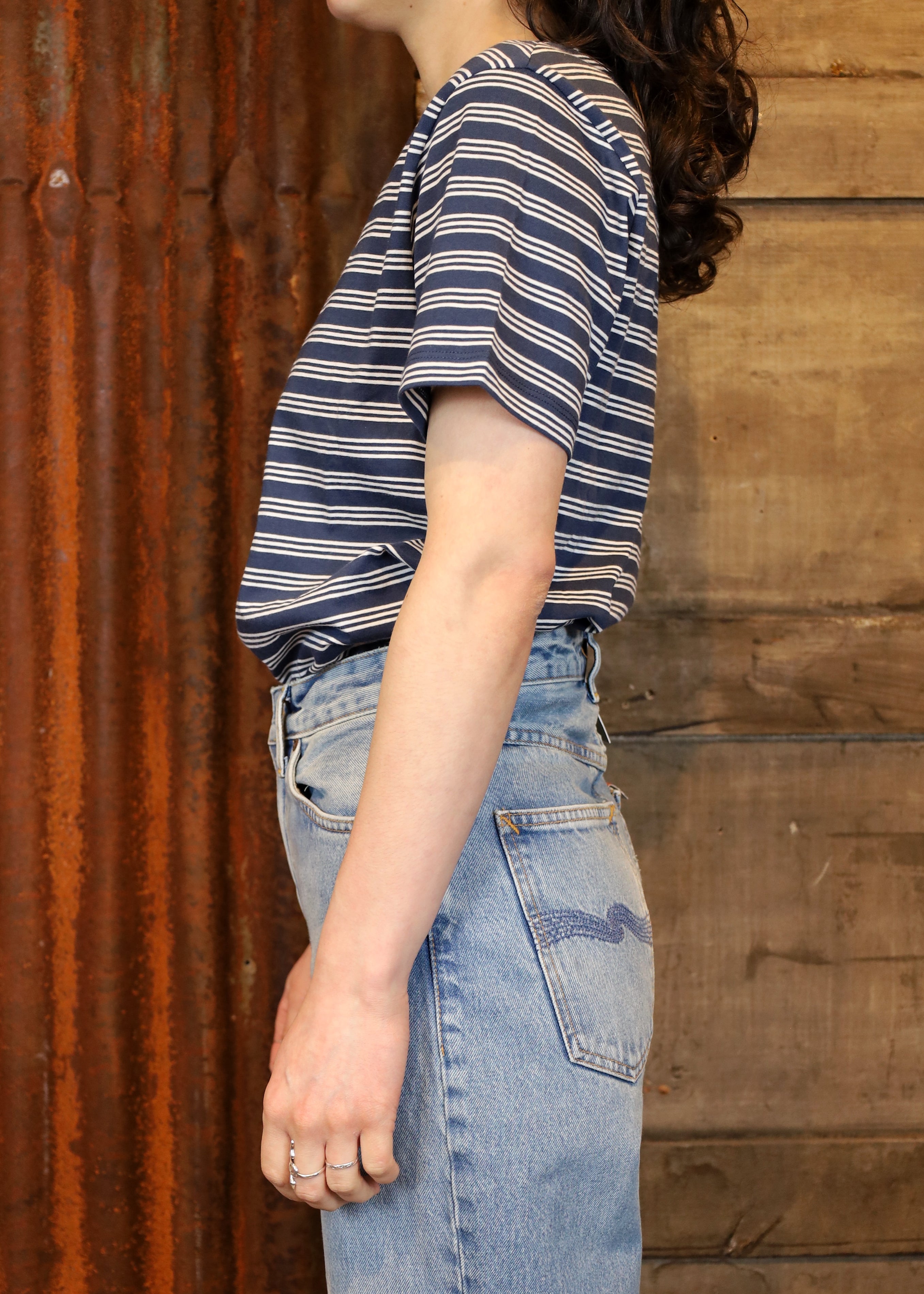 W‘ S/S Sydney T-Shirt Dusky Blue