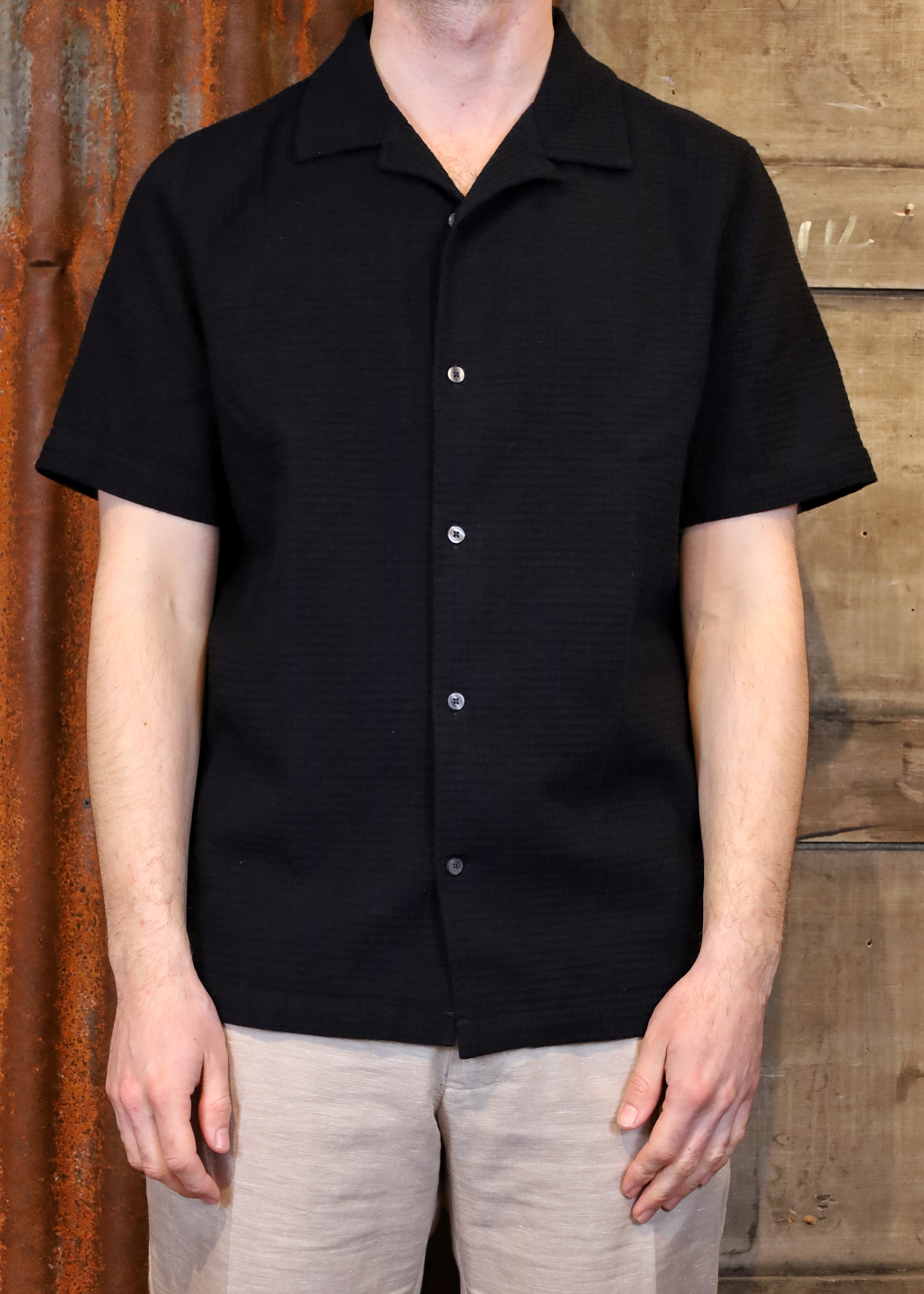 KUNO Shirt Eco Crepe Black
