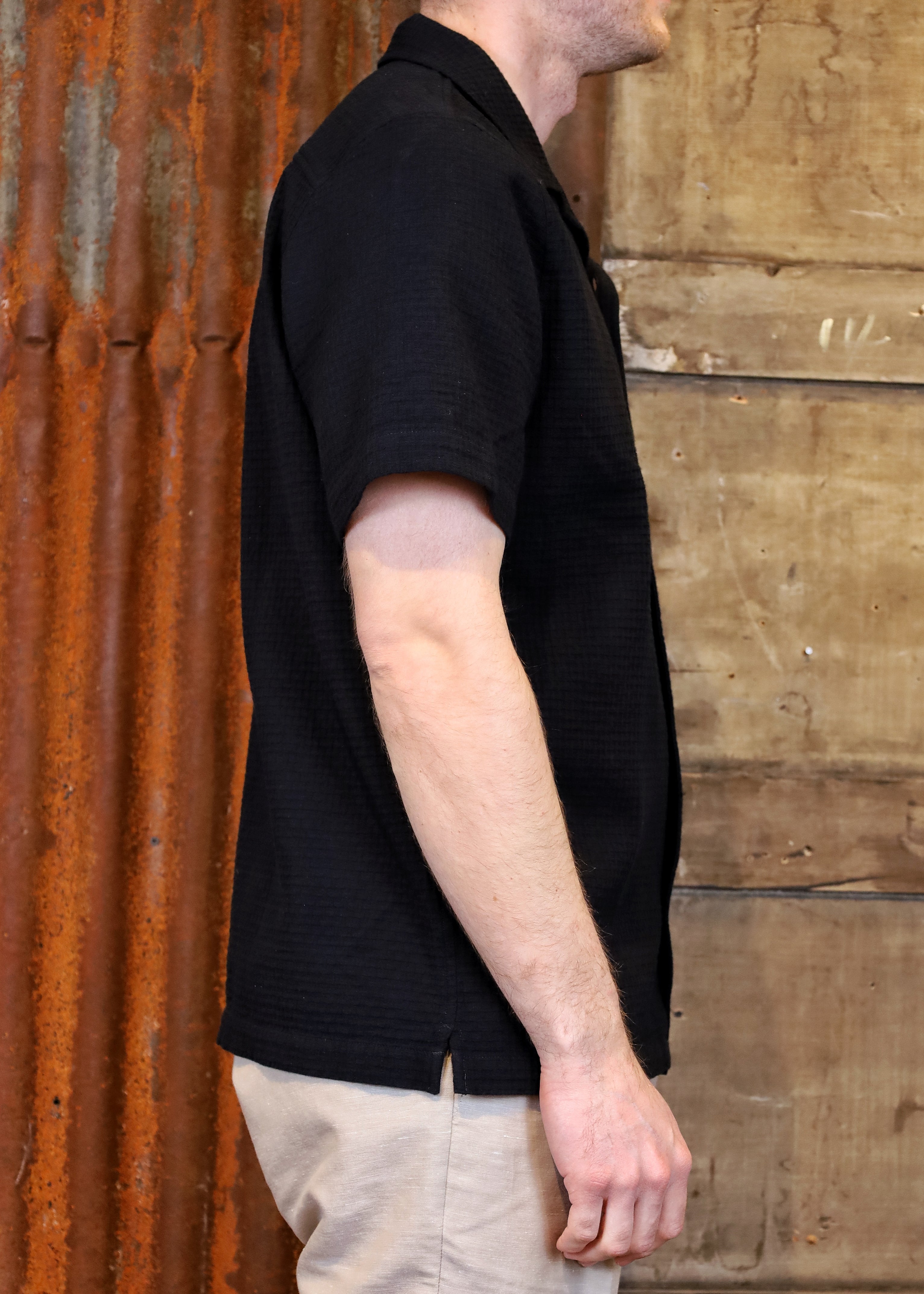 KUNO Shirt Eco Crepe Black