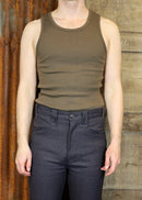 Ribbed Tank Olive
