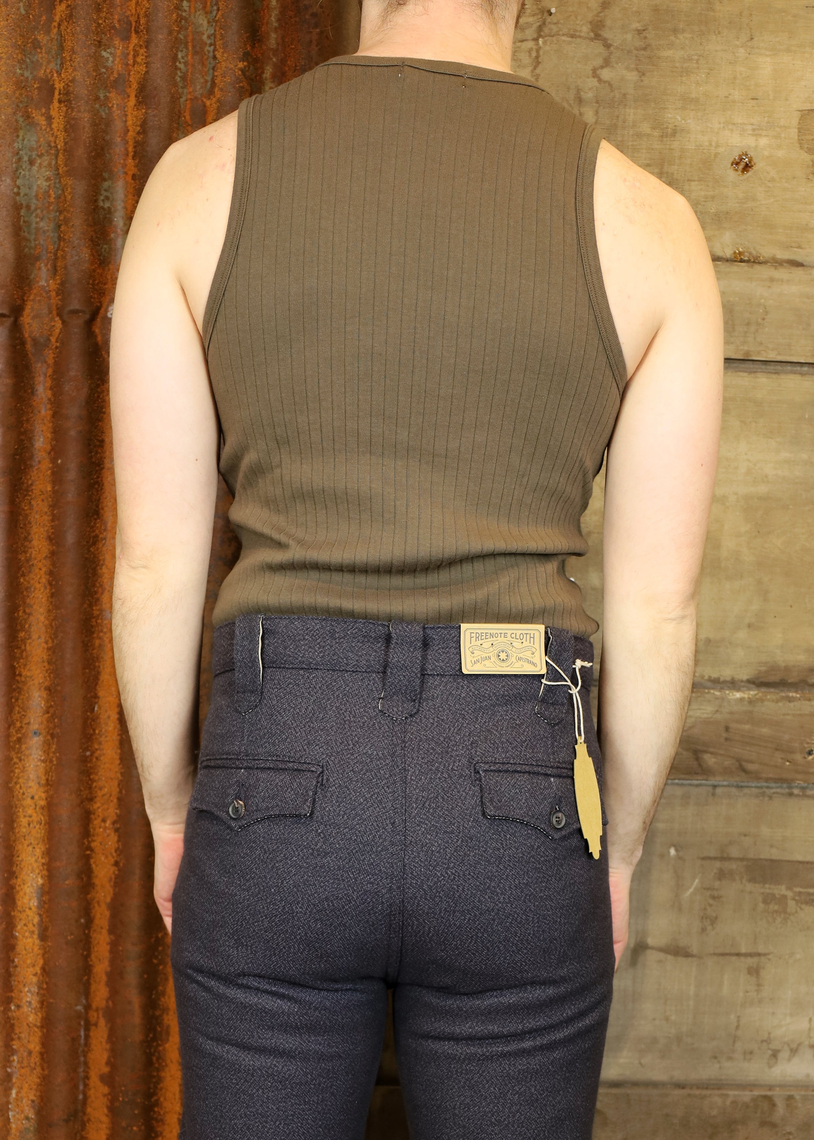 Ribbed Tank Olive