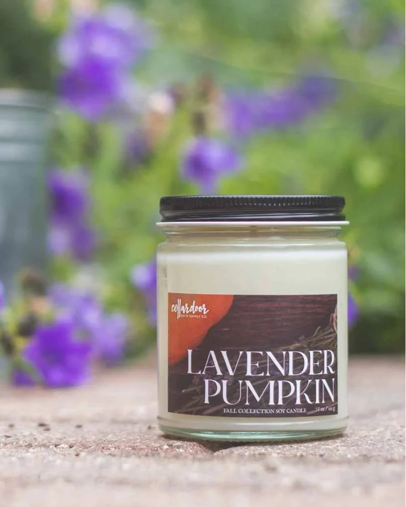 Lavender Pumpkin Soy Candle