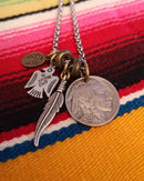 Buffalo/Indian Head Necklace - A04