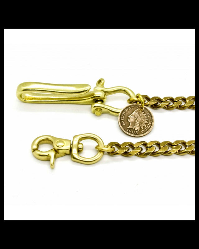 Wallet Chain 'Gourmette' Brass- CP20