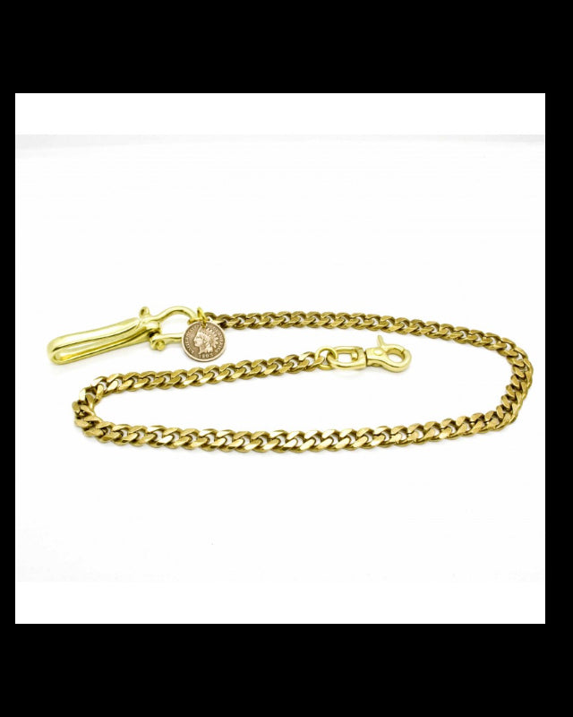 Wallet Chain 'Gourmette' Brass- CP20